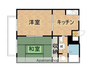 フレグランス花山手【101号室】の間取り