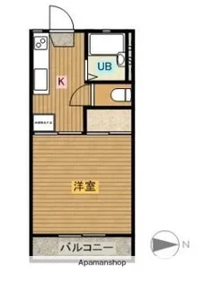 ハイムゆい【202号室】の間取り