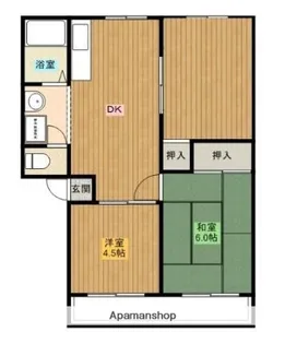 サンハイツ【1階】の間取り