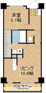 ANMUTO RUE(アンムートルーエ)【403号室】の間取り