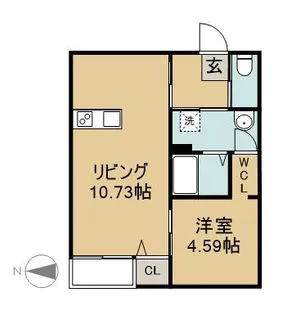 NANA B棟【1階】の間取り