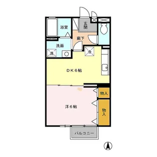 メゾンボナール・スプリング B棟【1階】の間取り