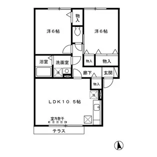 グランディール・ヴィ E棟【1階】の間取り