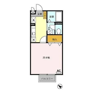 ヴァン清水【1階】の間取り