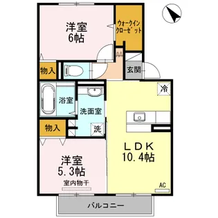 Tビレッジ【2階】の間取り