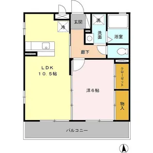 エランビタールSHIOMI【2階】の間取り