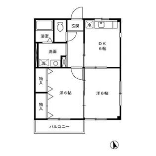 ウィルコート川越【3階】の間取り