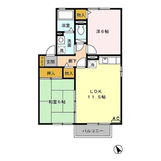 プログレス・アイ B棟【2階】の間取り