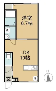 UNO PALLAZO【2階】の間取り