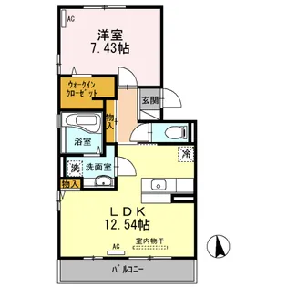 シャトルJuJu【3階】の間取り