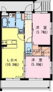 REVEL OCEAN【2階】の間取り