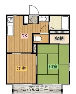 レインボー太陽【103号室】の間取り