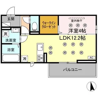 DーRESENA SOLAIRE【3階】の間取り