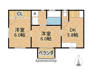 宮崎県宮崎市丸山2丁目【一戸建】の間取り