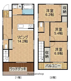 宮崎県宮崎市曽師町【一戸建】の間取り