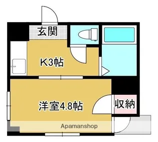 アリビオ中村西【3階】の間取り