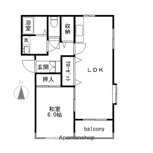 セシリアⅠ【2階】の間取り