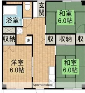 東和ビル【202号室】の間取り