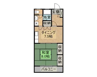 ロイヤル早鈴【1階】の間取り