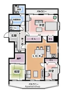 エスポワール都城Ⅱ【9階】の間取り