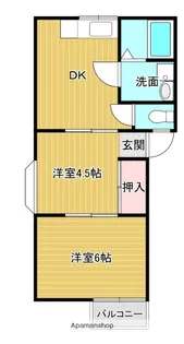 エミィハイツ【2階】の間取り