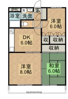 レイソル96【301号室】の間取り