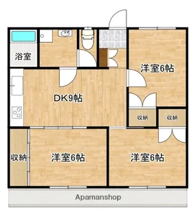 岩満コーポ【102号室】の間取り