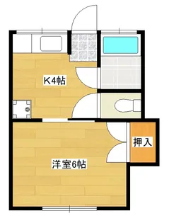 コーポ泉【202号室】の間取り