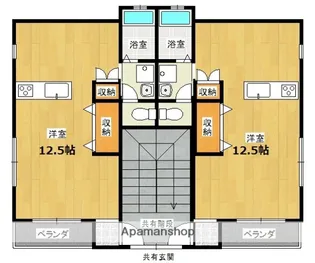 ラパン郡元【B102号室】の間取り