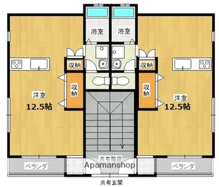 ラパン郡元【2階】の間取り