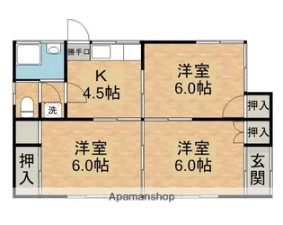 宮崎県北諸県郡三股町新馬場【一戸建】の間取り
