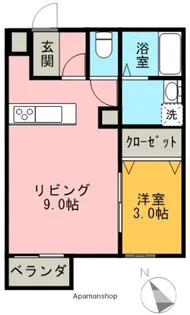 センチュリー21金田 E棟【1階】の間取り