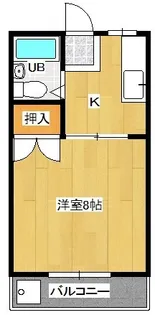 ジェネシスⅢ【208号室】の間取り