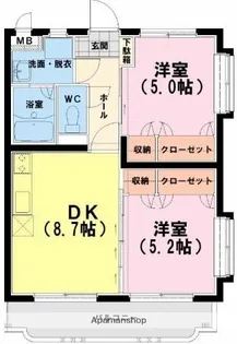 Y&Mデイジー【301号室】の間取り