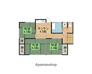 宮崎県都城市志比田町【一戸建】の間取り