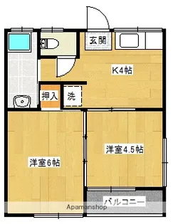 吉岡アパート【201号室】の間取り