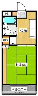 シティハイツ姫城 A・B【A26号室】の間取り