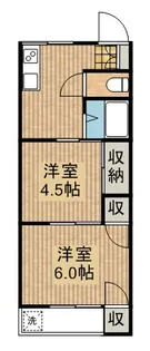 下沖ハイツ【105号室】の間取り