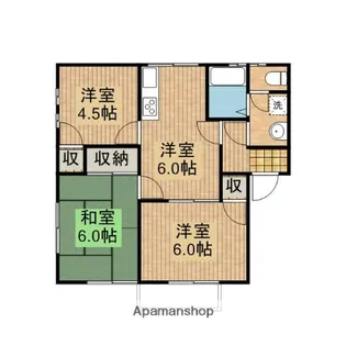 LEO SHIBITA(レオシビタ)Ⅱ【101号室】の間取り