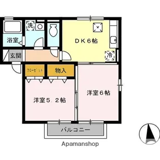 セジュール楽楽 C棟【1階】の間取り