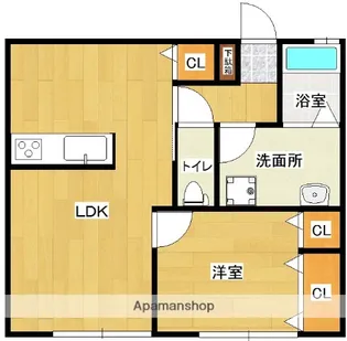 ラ・ティエラⅡ【1階】の間取り