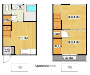 第二米原コーポ【1階】の間取り