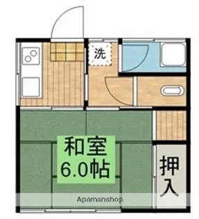 日昇コーポ【A201号室】の間取り