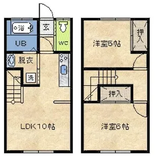 ハイクオリティーハイツ【E号室】の間取り