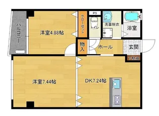 ライトコートM【202号室】の間取り