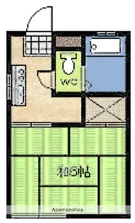 フォーブル渡辺【201号室】の間取り