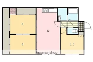 都城ビル【203号室】の間取り