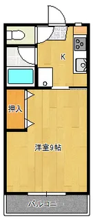 カントリーハイツ【205号室】の間取り