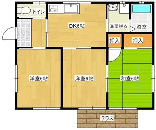 宮崎県都城市乙房町【一戸建】の間取り