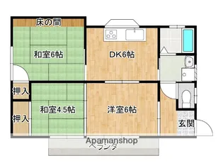 本村住宅【2階】の間取り